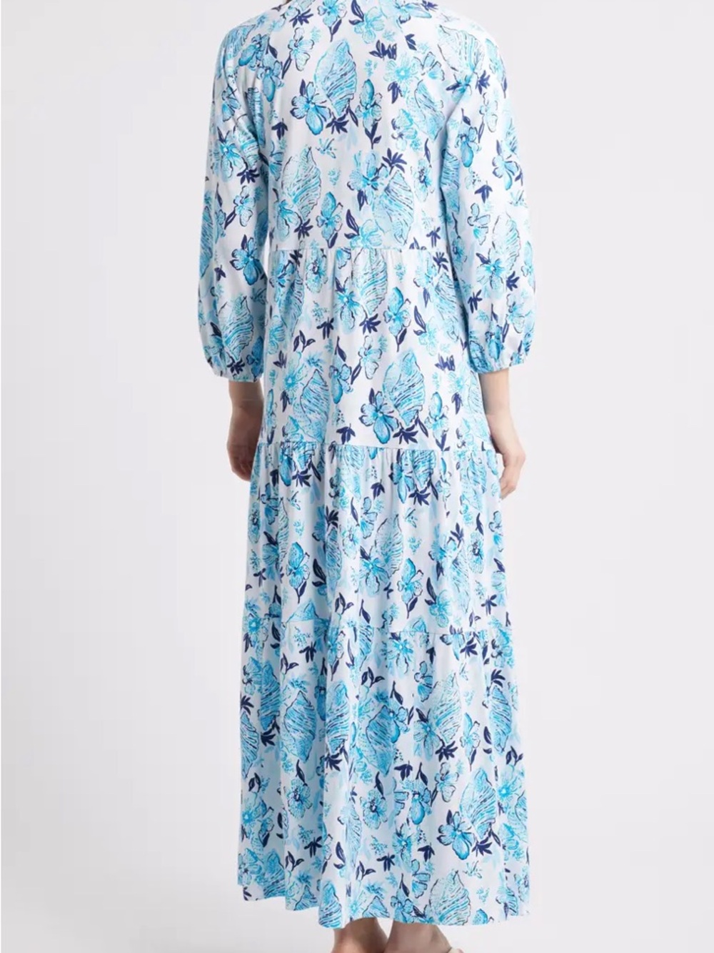 Lilly Pulitzer - Malone Seashell Splendor  blue Maxi Dress - Picture 3 of 9